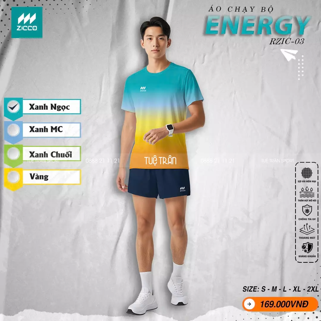 Áo chạy bộ Nam - Zicco Energy