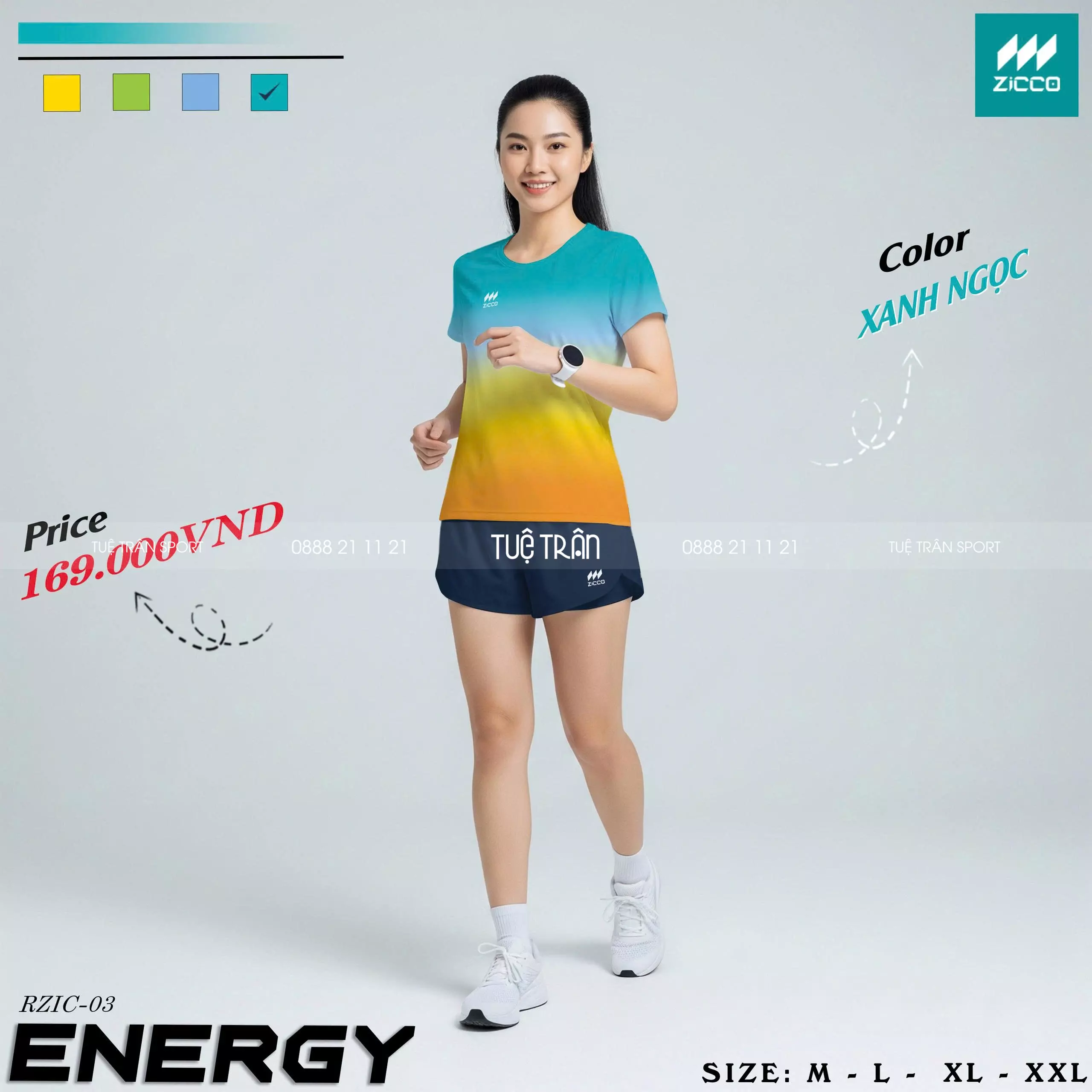 Áo chạy bộ Nữ - Zicco Energy