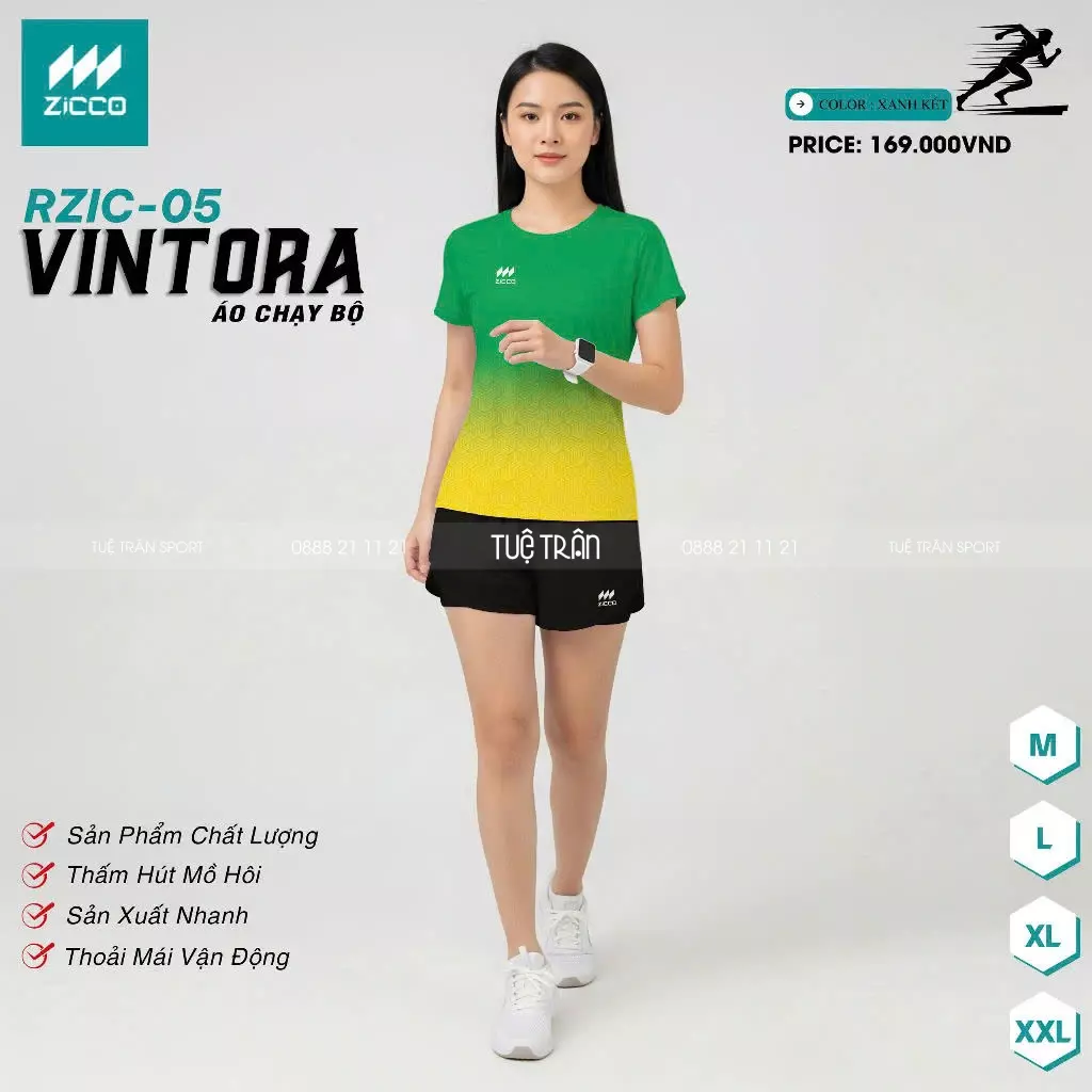 Áo chạy bộ Nữ - Zicco Vintora