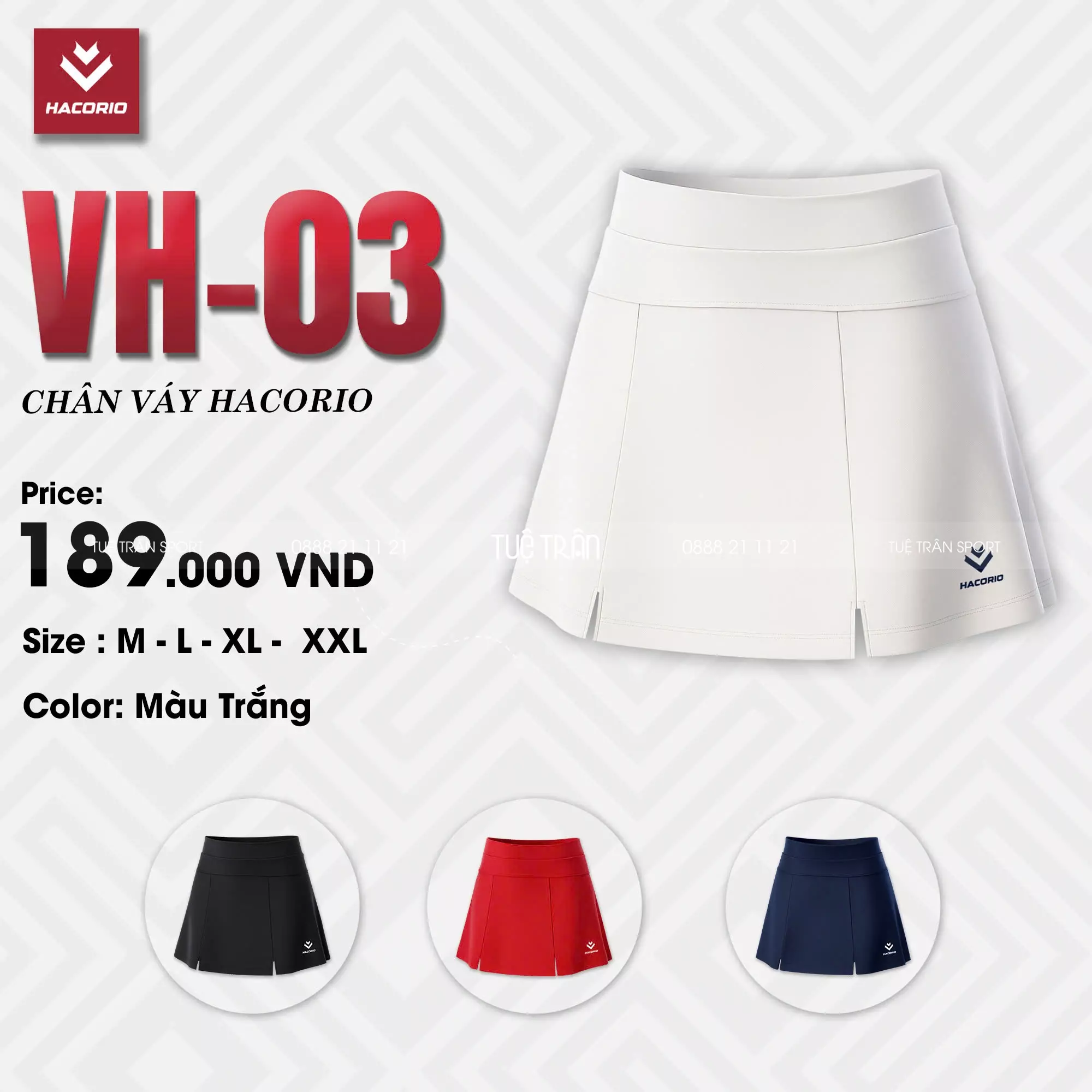 Chân váy pickleball - Hacorio VH03