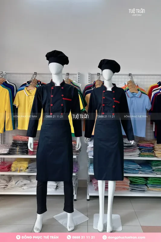 Đồng phục tạp dề ngang gối