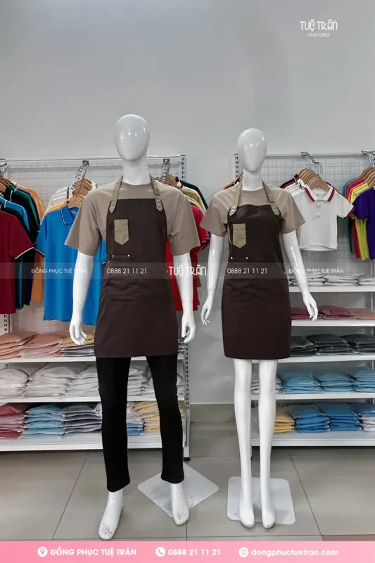 Tạp dề yếm phối túi