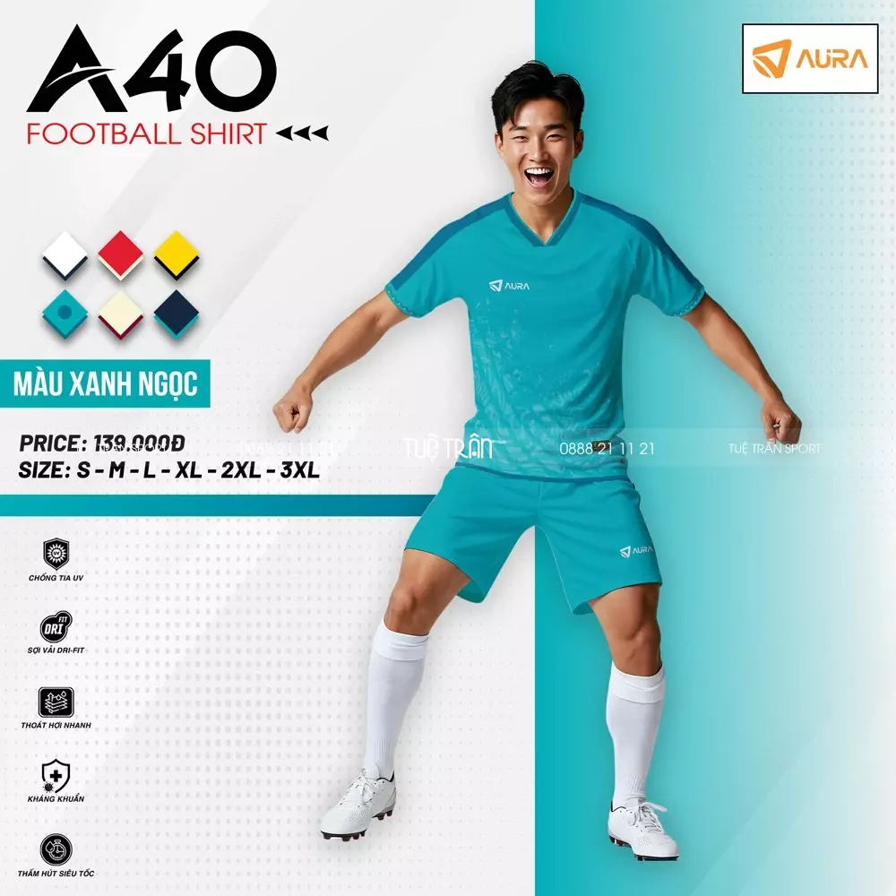Quần áo bóng đá Aura A40