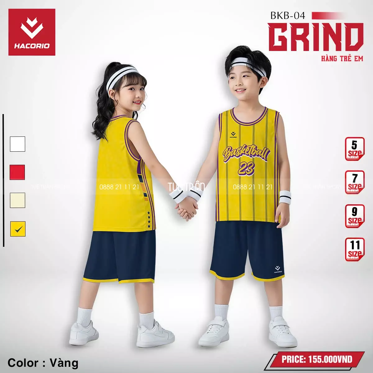 Quần áo bóng rổ trẻ em - Hacorio Grind