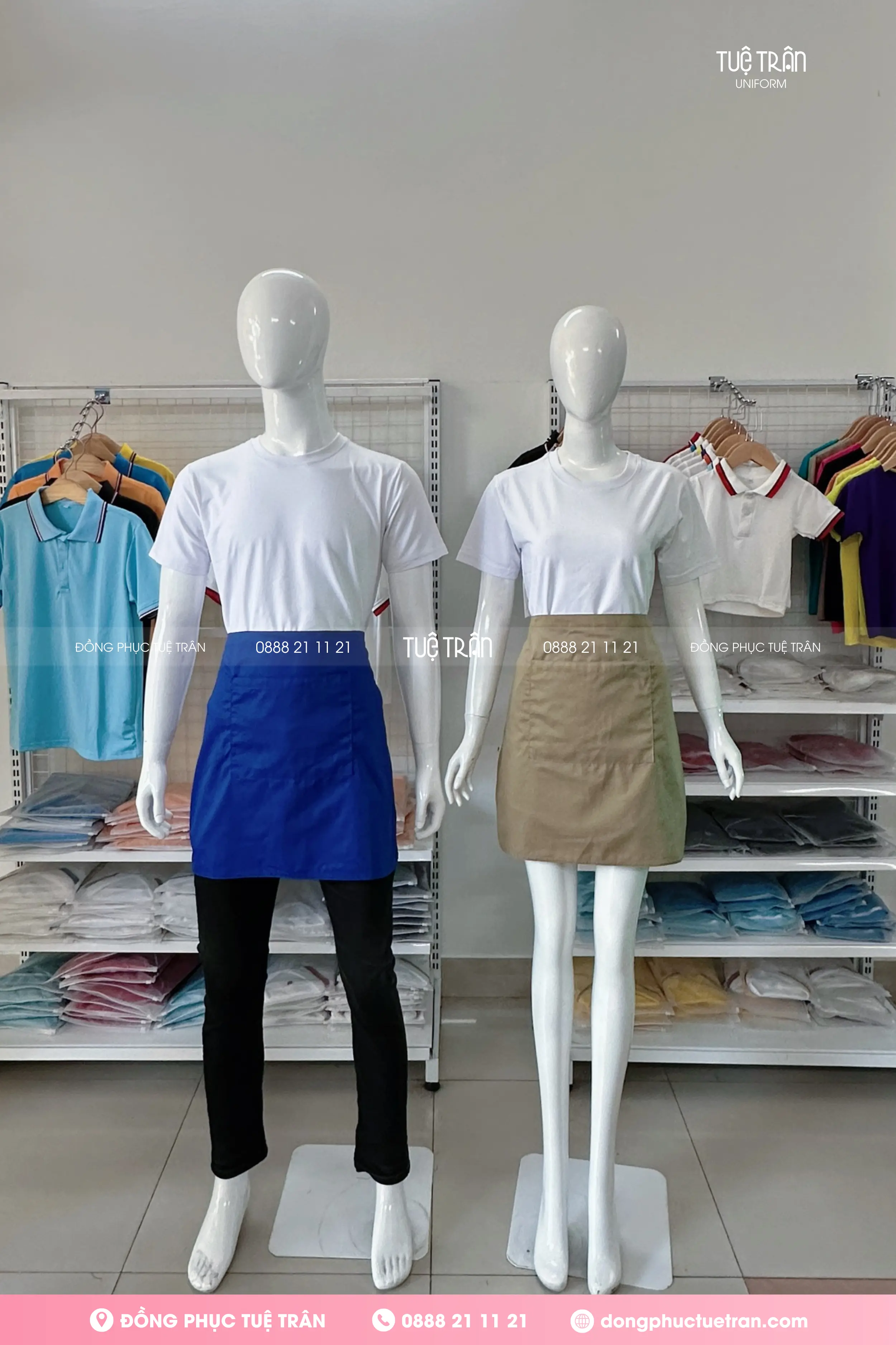 Tạp dề đồng phục ngắn