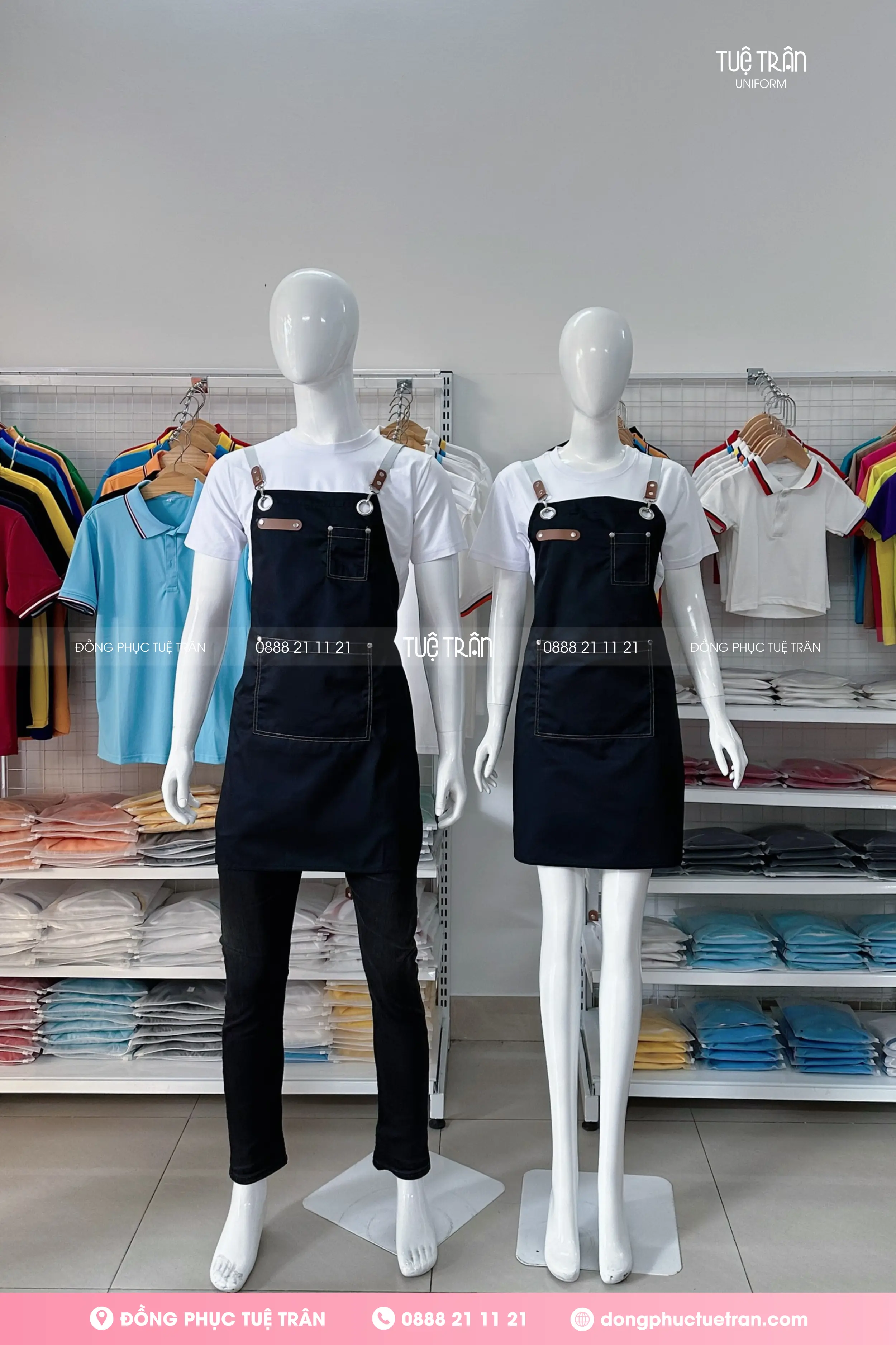 Tạp dề yếm đeo vai dây chữ X