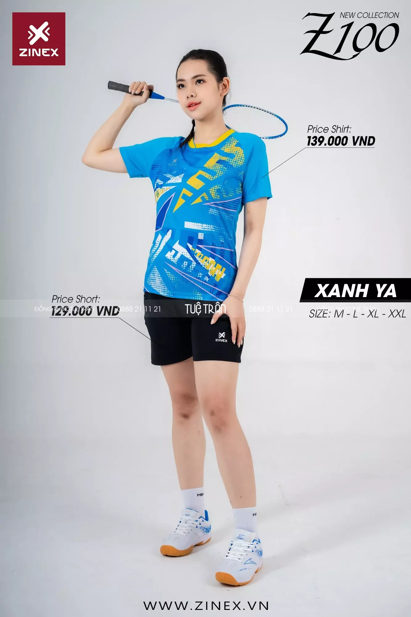 Áo cầu lông nữ Zinex Z100